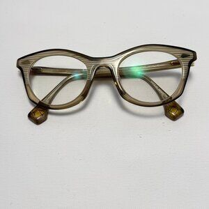 Ledoux White Venetian Eyeglasses – Frames Only